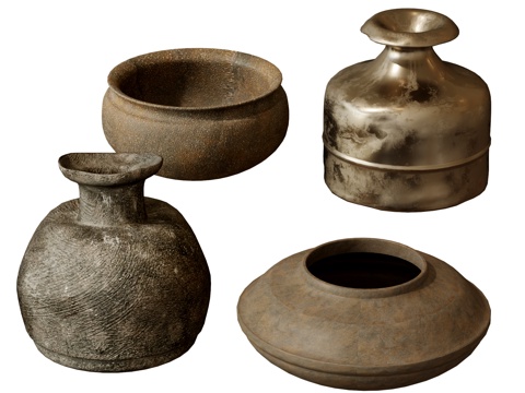 Modern Pottery Jar Ware Pottery Jar Vase Jar Metal Vase