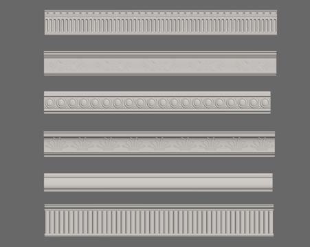 French Line French Plaster Line Ceiling