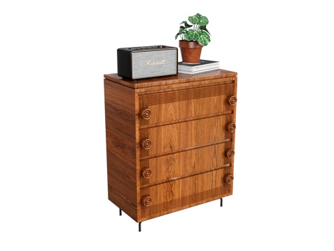 Sideboard Decorative Cabinet Sideboard Plant Vase Potted Radio Ornaments Storage