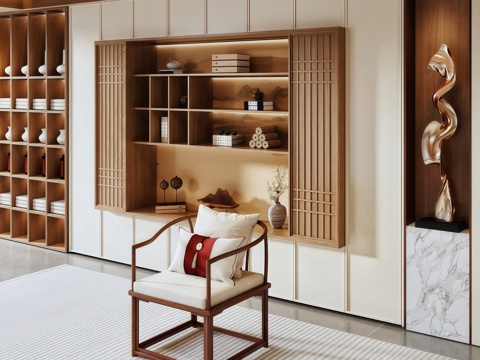 New Chinese-style Song Tea Cabinet