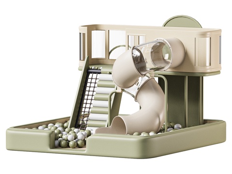 Modern children's play area bubble pool