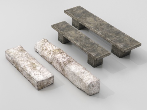 Bluestone Bench Stone Strip Stone Steps