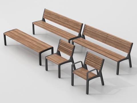 Outdoor Chair Lounge Chair Public Chair Park Chair Bench