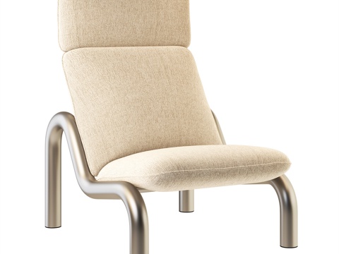 Normann Nordic Lounge Chair Minimalist Fragrant Fabric Leisure Chair Recliner