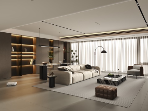 Modern Italian Living&Dining Room Italian Sofa Coffee Table Combination Italian Dining Table and Chair
