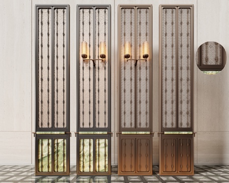CCD modern glass screen sandwich glass screen partition combination