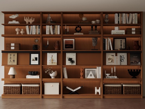 Modern Mid-century Style Bookcase Ornaments