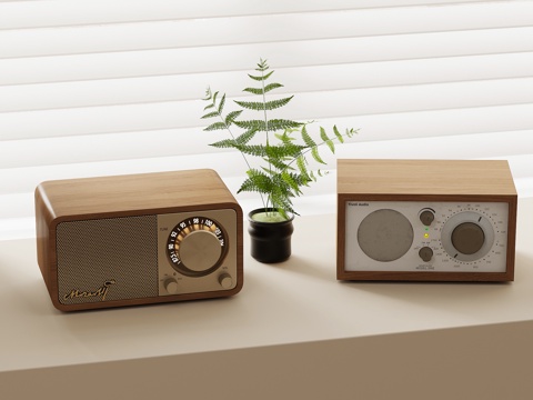French Retro Audio Small Speaker