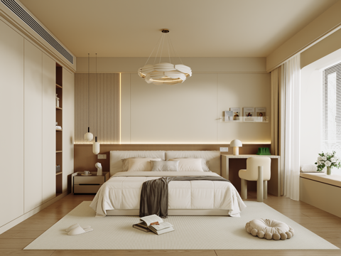 Modern Home Bedroom Master Bedroom Bay Window Bedroom