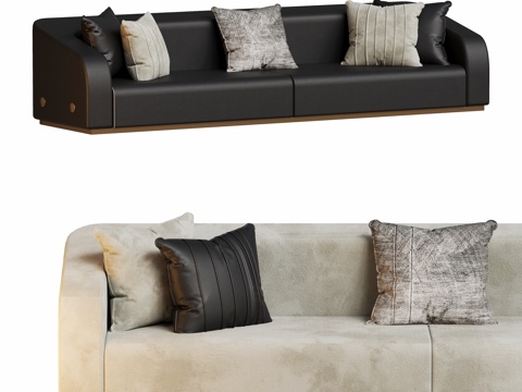 Modern multiplayer in-line sofa