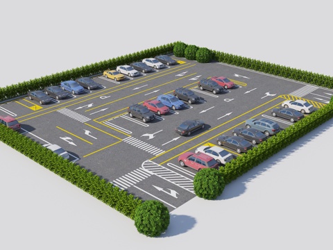 Modern Public Parking Mall Parking Modern Parking Sedan Parking Outdoor Parking