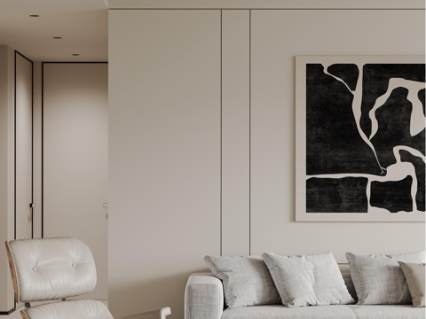Modern minimalist living room