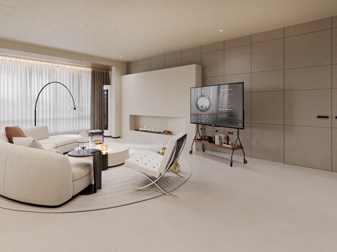 Cream Style Living&Dining Room
