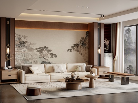 New Chinese Living Room