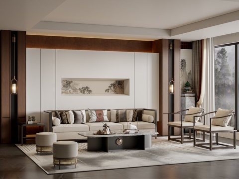 New Chinese Living Room