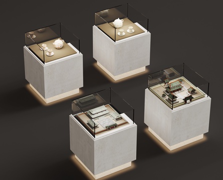 Display Cabinet Modern Booth Display Cabinet