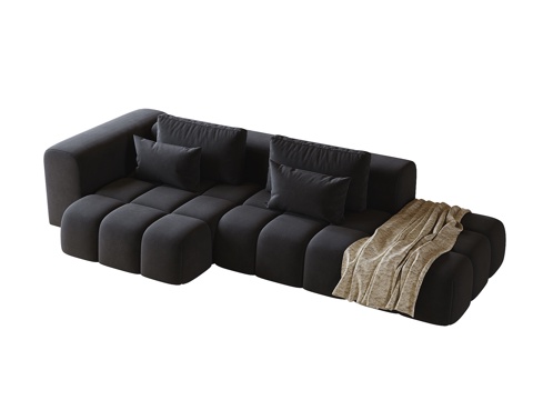 Modern corner sofa multiplayer sofa