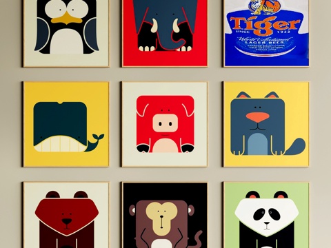 Modern Hanging Painting Decorative Painting Children Hanging Painting