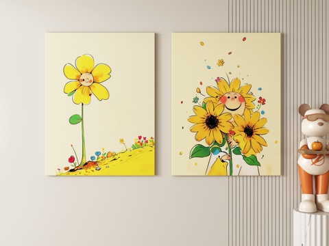 Cream Style Decorative Painting Hanging Painting