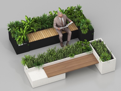 Landscape Seat Outdoor Chair Public Seat