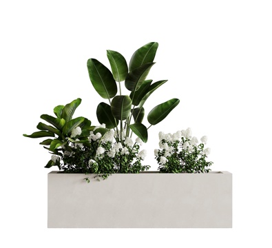 Plant Pile Modern Flower Box Plant Pile Green Plant Combination
