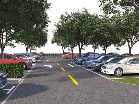 Modern Public Parking Mall Parking Modern Parking Sedan Parking Outdoor Parking