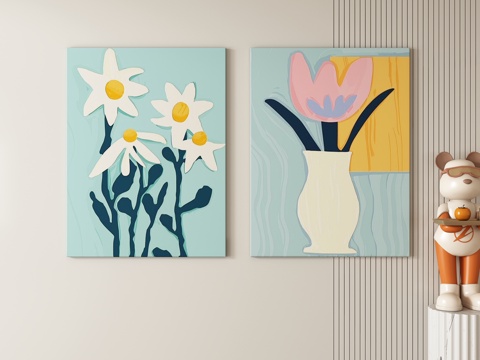 Cream Style Decorative Painting Hanging Painting