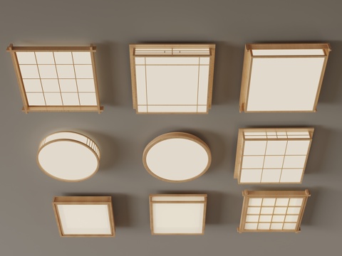 New Chinese Japanese Ceiling Lamp