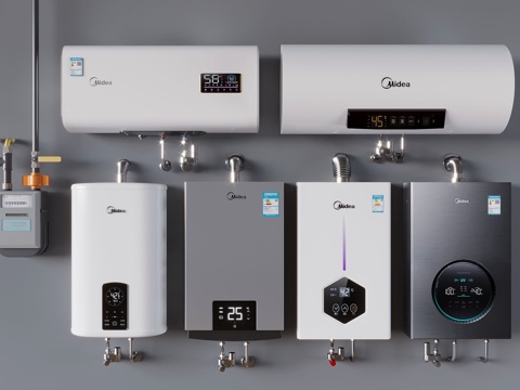 Gas water heater wall-mounted boiler electric water heater gas meter gas valve