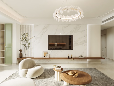 Minimalist French Living Room