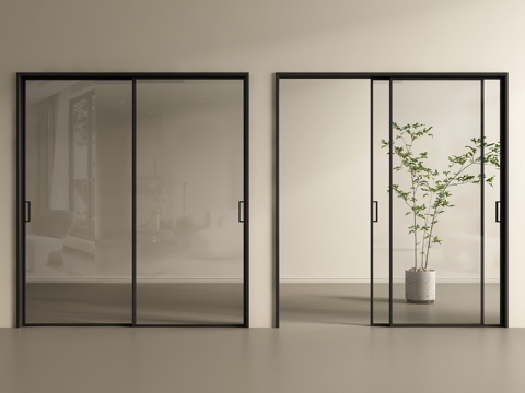 Modern sliding door kitchen sliding door