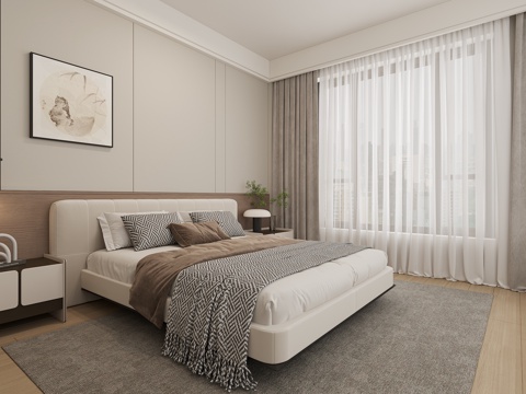 Modern Bedroom Bedside Chandelier Bedside Cabinet Bed