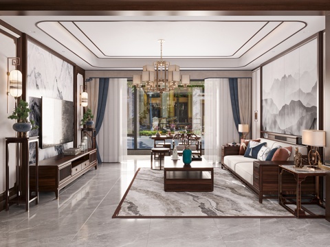 New Chinese Living Room