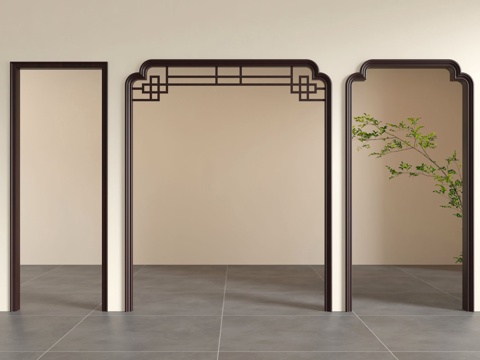 Neo-Chinese Style Door Cave Pass