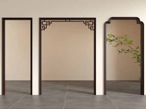 Neo-Chinese Style Door Cave Pass