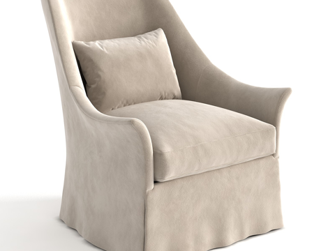 American Style Simple Fabric Sofa Chair