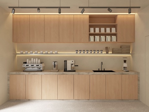 Coffee bar water bar console cabinet