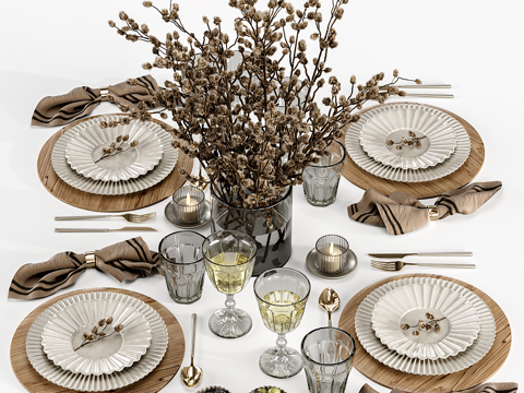 Neo-Chinese Style Affordable Luxury Style Tableware Combination
