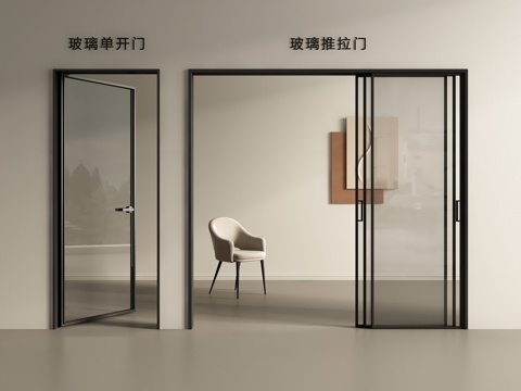 Modern sliding door kitchen sliding door glass single door