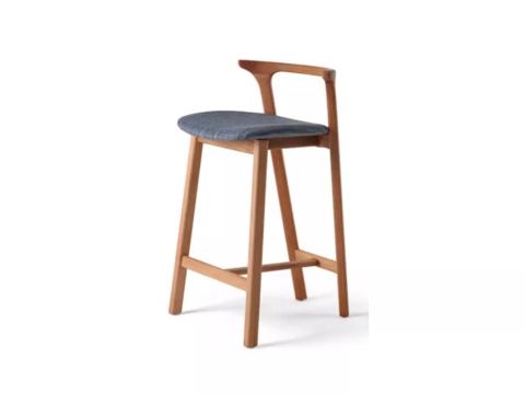 Bar Chair High Chair High Stool Bar Chair Stool High Dining Chair Affordable Luxury Style Wooden Chair High Backrest Chair