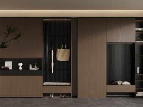 Modern Italian Shoe Cabinet Entrance Cabinet