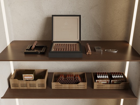 Cigarette Hotel Modern Cigar Box Cigar Smoke Ashtray