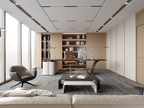 modern general manager office chairman office boss office
