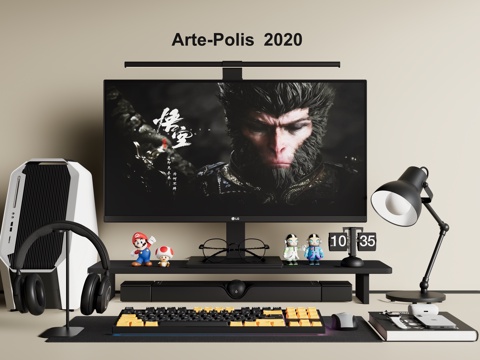 Computer Desktop Computer Case Headset Digital Combination