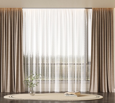 modern curtain fabric curtain gauze curtain