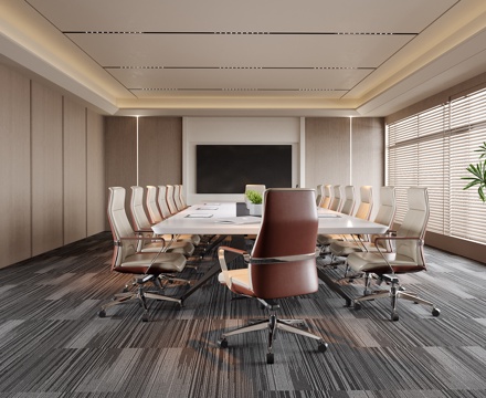 Modern Reception Room Office Chair Conference Table