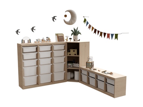 Locker Bookcase Sideboard Toy Cabinet Toy Decoration Wall Decorations Storage Cabinet