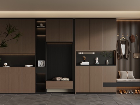 Modern Italian Shoe Cabinet Entrance Cabinet