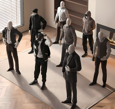 Trade show equipment model clothing store men's clothing store model clothing window clothing model