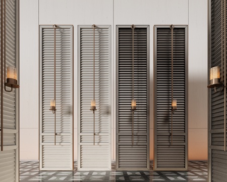 Hotel Screen Grille Screen Modern Glass Screen Layover Glass Screen Partition Combination